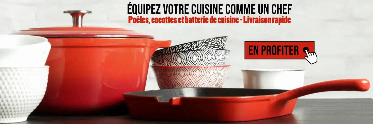 Poêles, cocottes et batterie de cuisine